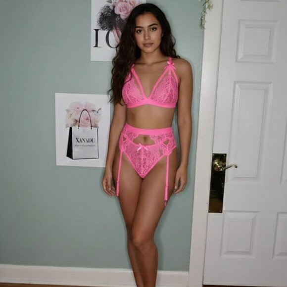 RSLOVE 3 Piece Lace Lingerie Set - Picture 1 of 6